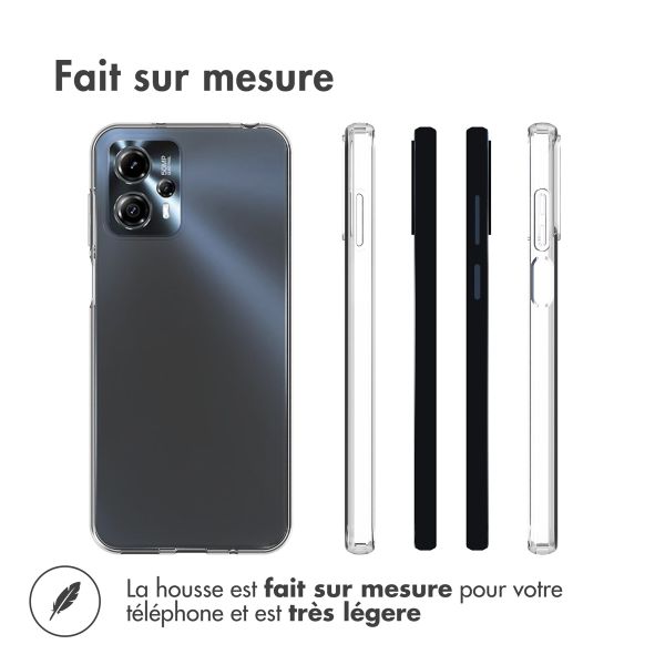 Accezz Coque Clear Motorola Moto G13 / G23 - Transparent