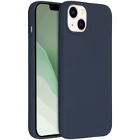 Accezz Coque Liquid Silicone Apple iPhone 14 Plus - Bleu foncé