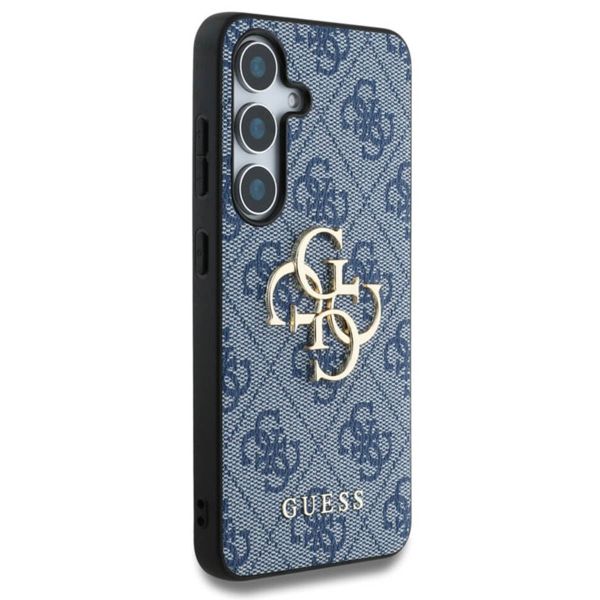 Guess Coque 4G Metal Logo Backcover Samsung Galaxy S25 - Bleu