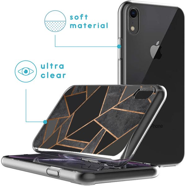 imoshion Coque Design Apple iPhone Xr - Black Graphic