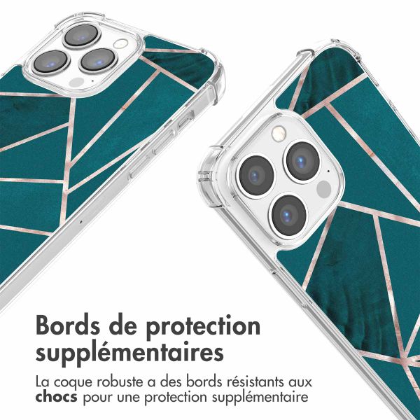 imoshion Coque Design avec cordon iPhone 13 Pro - Petrol Green Graphic