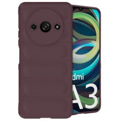 imoshion Coque arrière EasyGrip Xiaomi Redmi A3 - Aubergine