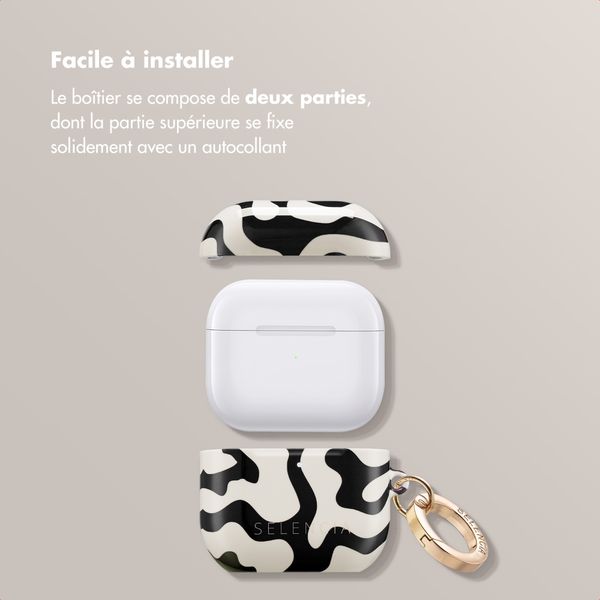 Selencia Coque Vivid Apple AirPods 4 - Art Wave Black