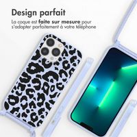 imoshion Coque design en silicone avec cordon iPhone 13 Pro Max - Animal Lila