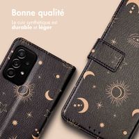 imoshion Étui de télephone portefeuille Design Samsung Galaxy A52(s) (5G/4G) - Sky Black