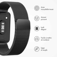 imoshion Bracelet magnétique milanais Samsung Galaxy Fit 3 - Noir