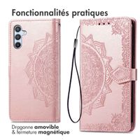imoshion Etui de télephone Mandala Samsung Galaxy A26 - Rose Doré
