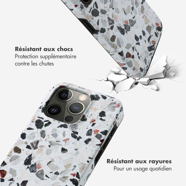 Selencia Coque arrière Vivid Tough iPhone 15 Pro - Chic Terazzo