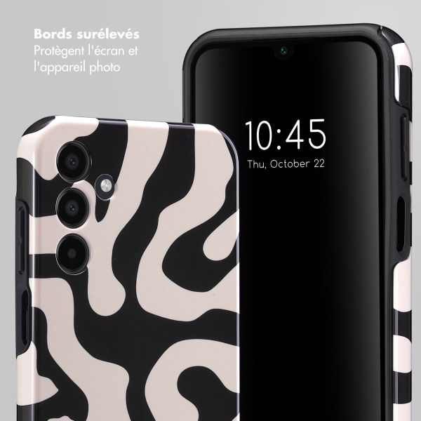 Selencia Coque arrière Vivid Samsung Galaxy A15 (5G/4G) - Art Wave Black