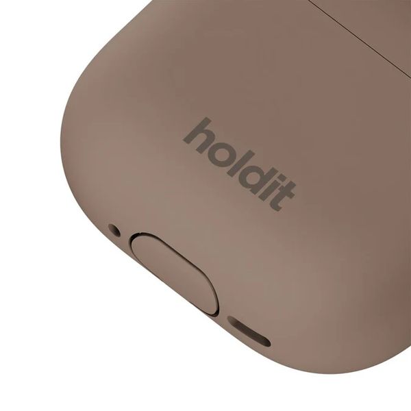 Holdit Coque Solid Silicone Apple AirPods 4 - Mocha Brown
