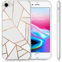 imoshion Coque Design iPhone SE (2022 / 2020) / 8 / 7 / 6s - White Graphic