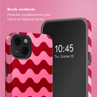 Selencia Coque arrière Vivid Tough avec MagSafe iPhone 13 - Wave Vibes Lipstick