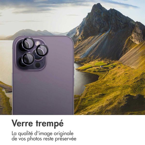 imoshion ﻿Lot de 2 protections d'objectif de caméra Apple iPhone 14 Pro / 14 Pro Max - Violet