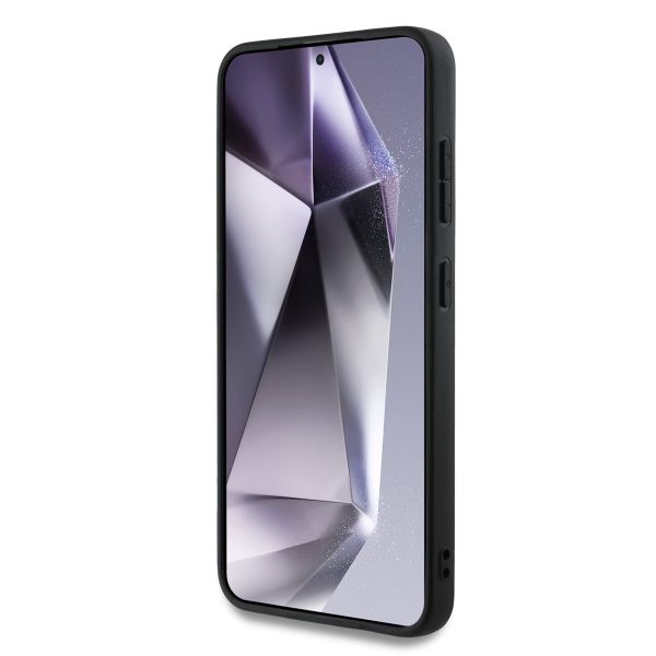 Guess Coque 4G Metal Logo Saffiano Samsung Galaxy S25 - Beige