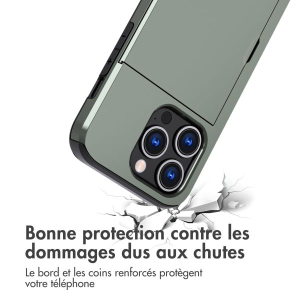 imoshion Coque arrière avec porte-cartes Apple iPhone 15 Pro - Vert foncé