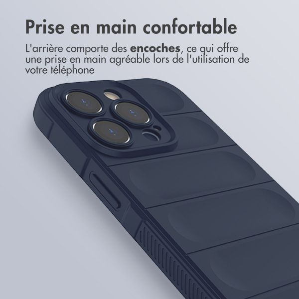 imoshion Coque arrière EasyGrip iPhone 14 Pro - Bleu foncé