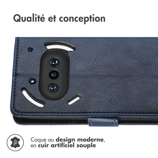 imoshion Étui de télephone portefeuille Nothing Phone (3a) - Bleu foncé