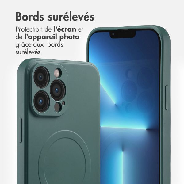 imoshion Coque Couleur avec MagSafe Apple iPhone 13 Pro Max - Vert foncé