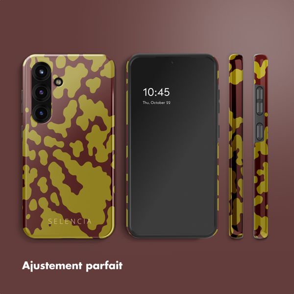 Selencia Coque arrière Vivid avec MagSafe Samsung Galaxy S25 - Moo'd Olive Dust