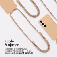 imoshion Coque arrière Color avec cordon amovible et MagSafe Samsung Galaxy S24 / S25 - Beige