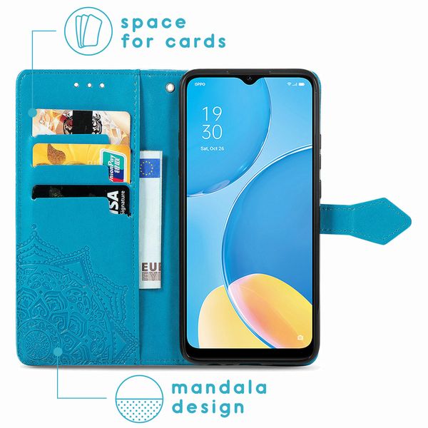 imoshion Etui de téléphone portefeuille Oppo A15 - Turquoise