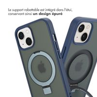 Accezz Coque Ring Stand avec MagSafe iPhone 15 - Blue