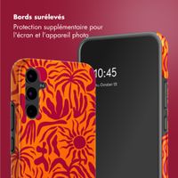 Selencia Coque arrière Vivid Samsung Galaxy A34 (5G) - Tropical Vibes Apricot