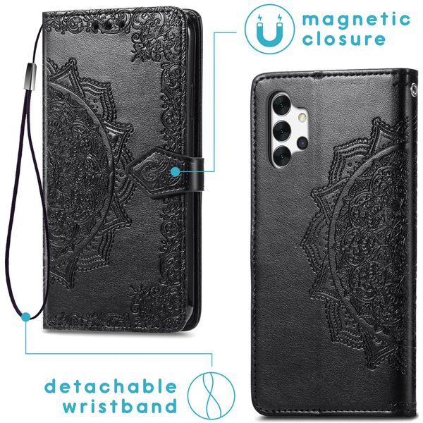 imoshion Etui de télephone Mandala Samsung Galaxy A32 (5G) - Noir