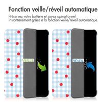 imoshion Coque tablette Design Trifold Apple iPad 11 (2025) 11 pouces A16 / iPad 10 (2022) 10.9 pouces - Cherry Check