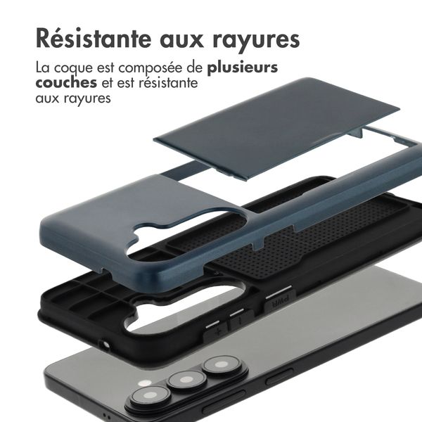 imoshion Coque arrière avec porte-cartes Samsung Galaxy S26 Plus - Bleu foncé