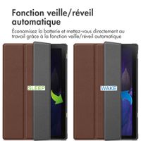 imoshion Coque tablette Trifold Samsung Galaxy Tab A8 - Brun