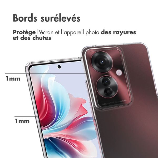 Accezz Coque Clear Oppo Reno 11 F - Transparent