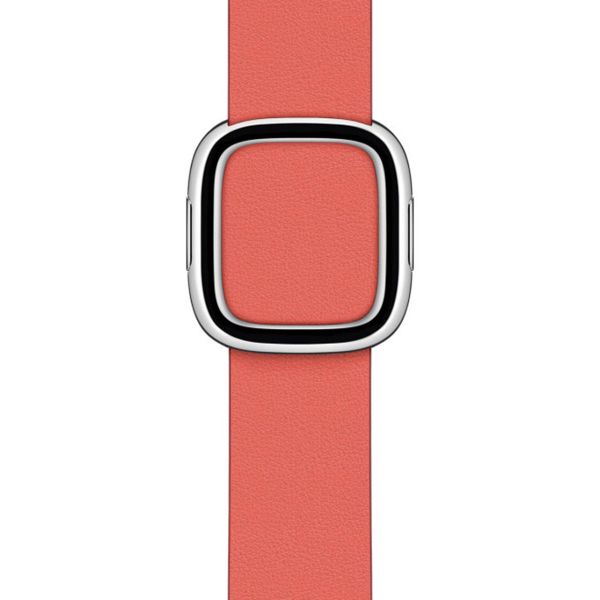 Apple Leather Band Modern Buckle Apple Watch Series 1 á 9 / SE (38/40/41 mm) | Series 10 (42 mm) - Taille M - Pink Citrus