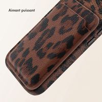 Selencia Porte-cartes Sabi avec MagSafe - Mocha Brown