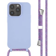 imoshion Coque en silicone avec cordon Apple iPhone 14 Pro - Violet