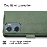 imoshion Étui de télephone portefeuille Motorola Moto G05 / E15 - Vert