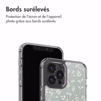 imoshion Coque Design Apple iPhone 12 (Pro) - Smoke Green Flowers