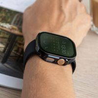 imoshion Coque rigide brillante à couverture complète Apple Watch Ultra / Ultra 2 / Ultra 3 - 49 mm - Noir