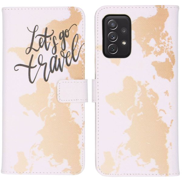 imoshion Coque silicone design Galaxy A72 - Let's Go Travel White