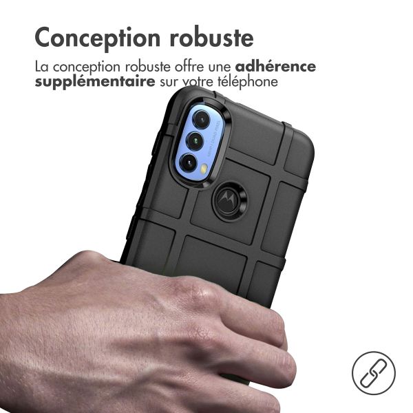 imoshion Coque Rugged Shield Motorola Moto E20 / E30 / E40 - Noir