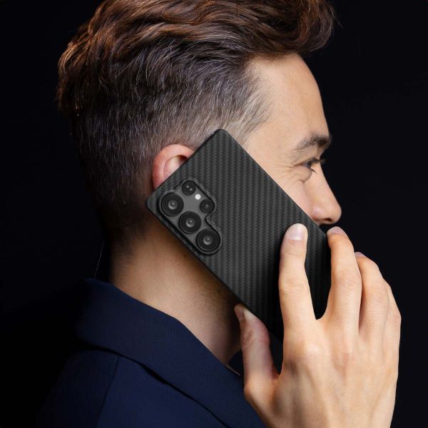 Accezz Coque Kevlar MagSafe Samsung Galaxy S25 Ultra - Noir