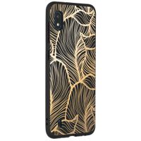 Coque design Color Samsung Galaxy A10 - Golden Leaves