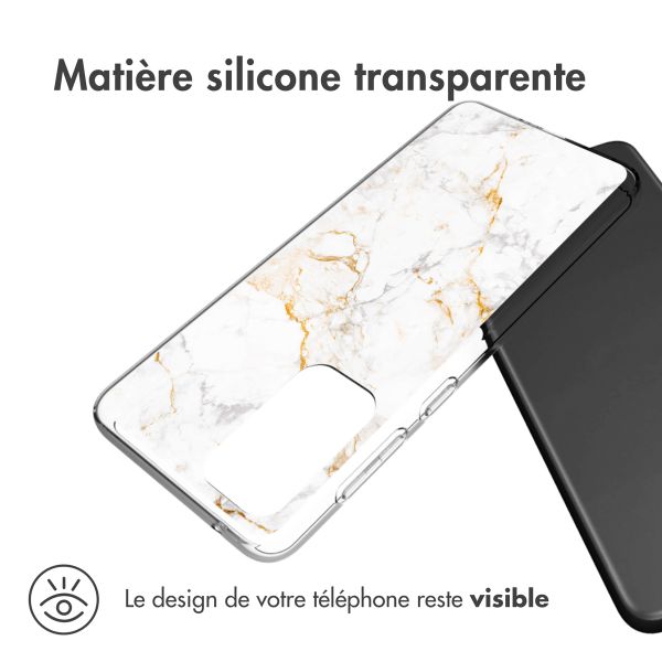 imoshion Coque Design Samsung Galaxy A33 - White Marble