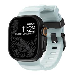 Nomad Rocky Point Band Apple Watch | 44/45/46/49 mm - Icy Blue Glow/Black