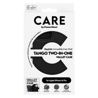 CARE by PanzerGlass Étui de télephone portefeuille Tango 2 en 1 avec MagSafe Apple iPhone 16 Pro - Noir