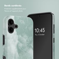 Selencia Coque arrière Vivid avec MagSafe Apple iPhone 16 - Marble Grayed Jade