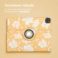 imoshion Coque tablette Design rotatif à 360° iPad Pro 13 (2024) M4 - Yellow Flowers