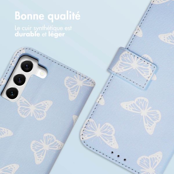 imoshion Étui de télephone portefeuille Design Samsung Galaxy S22 - Butterfly