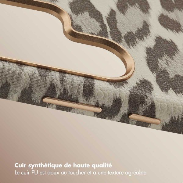 Selencia Coque Sabi imprimé panthère avec MagSafe Samsung Galaxy S24 Ultra - Soft Ivory