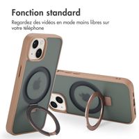 Accezz Coque Ring Stand avec MagSafe iPhone 13 - Brown